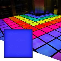 TSINYE LED Dance Floor Bühnen lichter für Disco Nachtclub 48 leds Gehärtetes Glas Infinity Mirror Panel 3D-Effekt LED Dance Floor