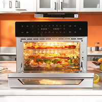 Horno de Sobremesa de 30L, 18 en 1, con Pantalla Táctil, para Pizza, Tostadas y Repostería, Puerta Doble de Vidrio y 4 Accesorios para Venta al Por Mayor OEM