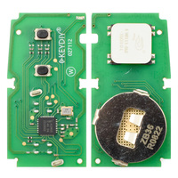 Télécommande universelle intelligente à 2 boutons pour clé de contact, compatible avec l'entrée sans clé, lame vierge non coupée, remplacement pour programmeur de clés de voiture