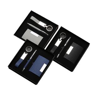 Regalos Corporativos Personalizados con Logotipo, Juego de Regalo de Graduación con Llavero, Bolígrafo y Cartera, Estilo Ejecutivo, Serigrafía, Juego de Regalo para el Día del Padre - Product Image 1