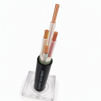 Câble d'alimentation blindé en acier ignifuge ZR-YJV22 0.6/1KV 3*10+1*6 avec conducteur en cuivre, isolation XLPE