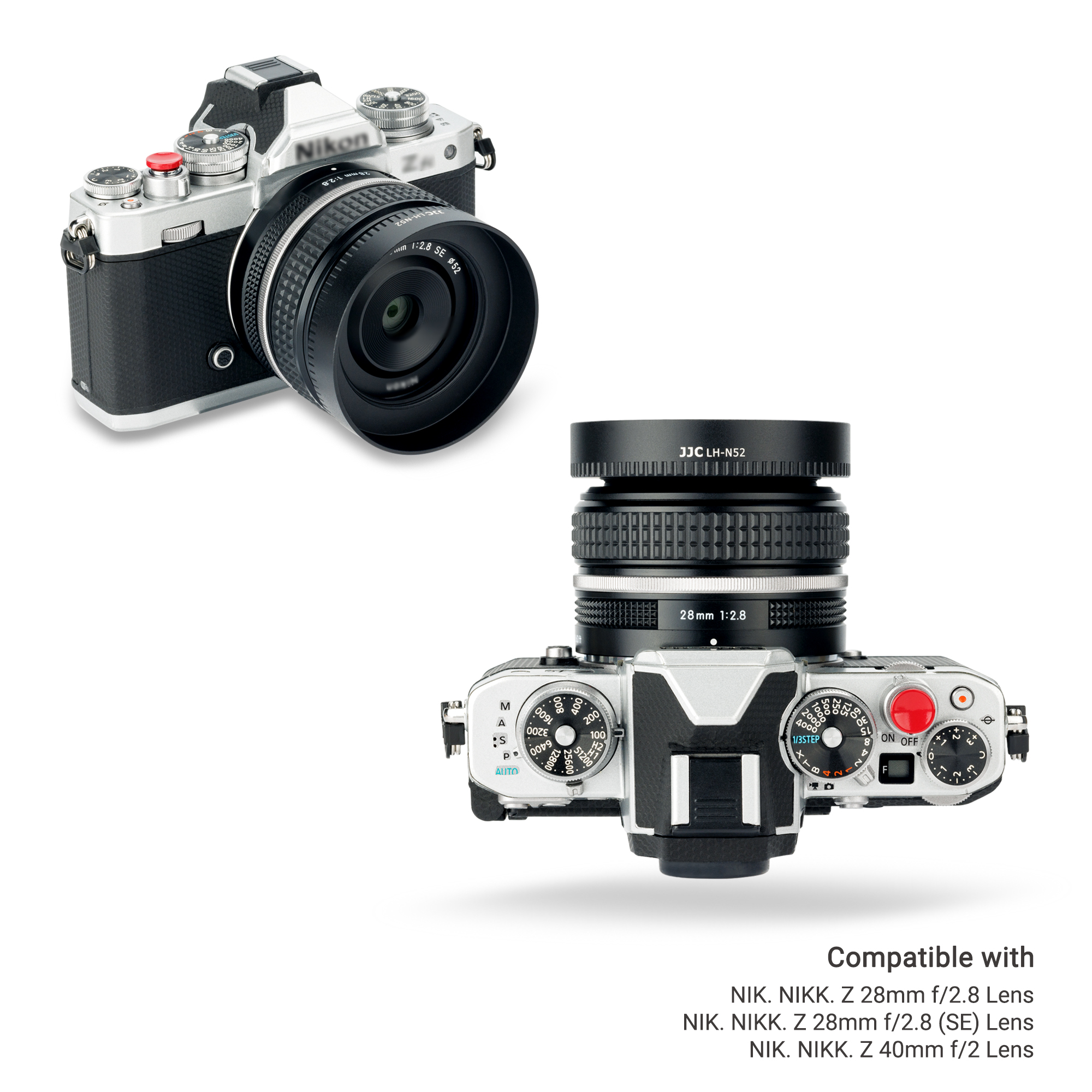 JJC Camera Lens Hood for Nikon NIKK. Z 28mm F/2.8/ Z 40mm F/2