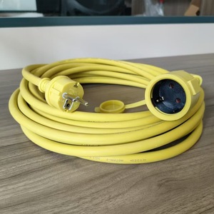 สายต่อยางสีเหลือง Ho7rn F 16a ปลั๊ก IEC CEE IP44 สำหรับใช้งานกลางแจ้ง - Product Image 4