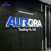 Lettres personnalisées en acrylique LED rétroéclairées avec télécommande, compatibles HomeKit, pour bureaux, maisons, commerces, bars, centres commerciaux, bâtiments