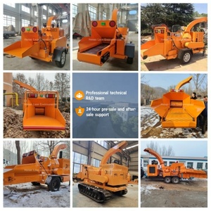 Tự động đi bộ Orchard gỗ thông minh bàn chải chipper theo dõi thủy lực trái cây chi nhánh máy nghiền - Product Image 5