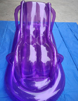 Canapé gonflable violet Transparent pour l'amour