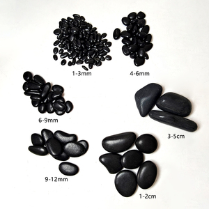 Adoquines de piedra pulida negra natural al por mayor para espacios de vida al aire libre piscina envolvente patio suelo cubierta Parque - Product Image 1