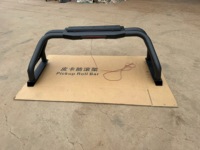 Barre anti-roulis robuste à clipser pour benne de camionnette tout-terrain avec tube rond en acier inoxydable et feu stop LED