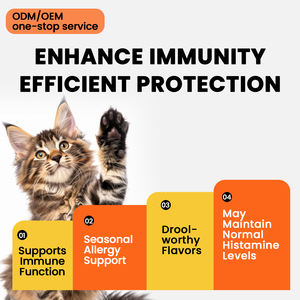 Pereda alergi anjing 0.3 pereda kulit gatal dengan dukungan anti-gatal suplemen kesehatan kekebalan tubuh untuk anjing kucing - Product Image 6