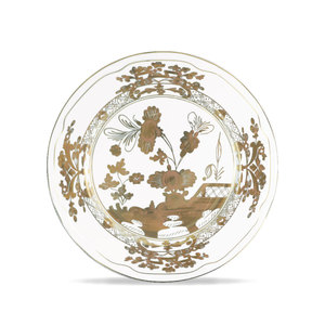 金花复古意大利风格装饰盘子陶瓷餐具豪华皇家餐具套装骨瓷 - Product Image 4