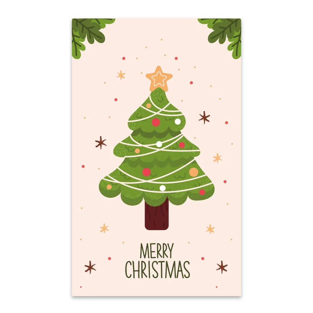 Kerst Kaart Vouwen Plat Met Envelop Wenskaarten Zakelijke Verjaardag Leraar Dag Universele Card Voor Uitnodiging