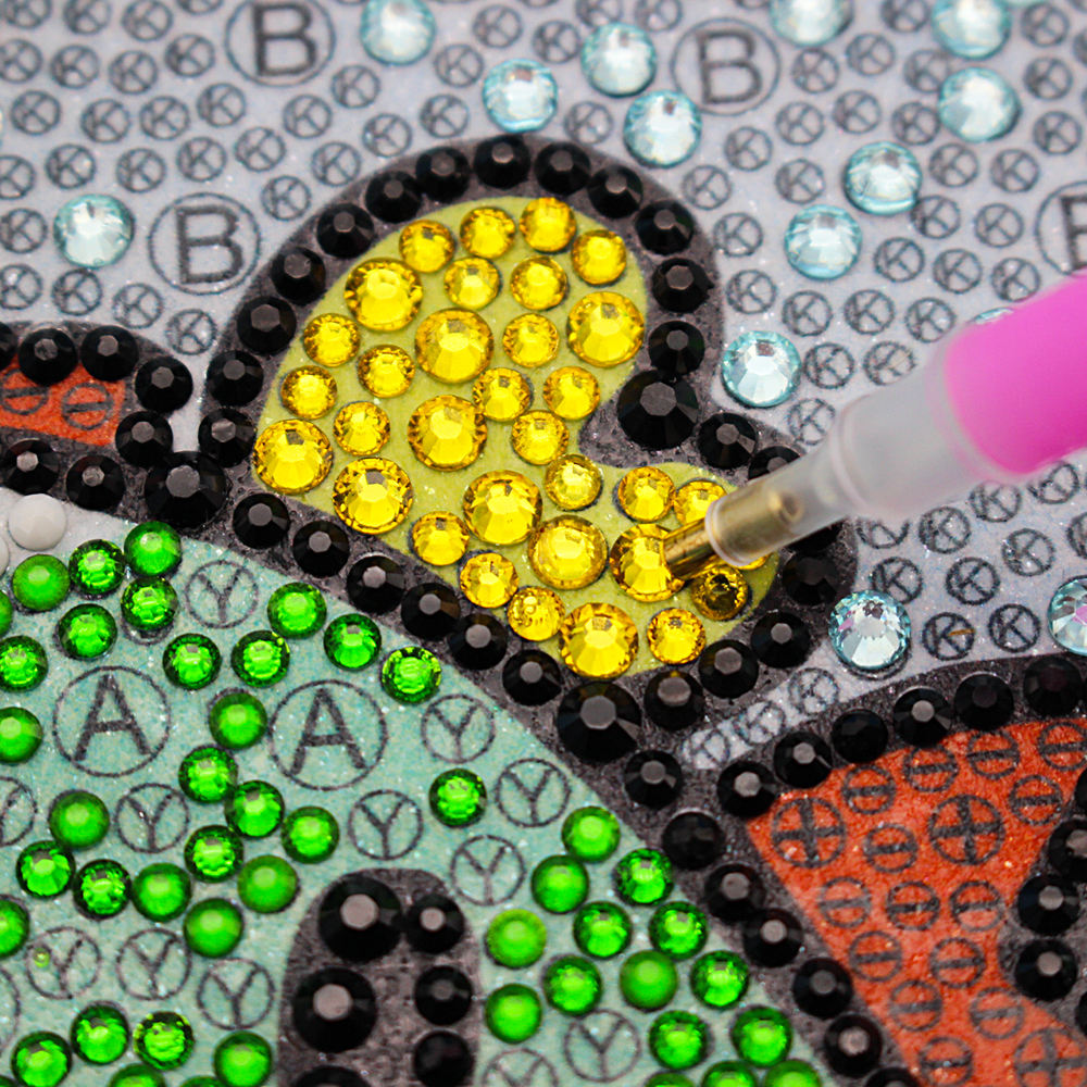 Snuqevc 20x20 Inch Diamond Painting Kit - Cute Blue Dragon Baby Full Drill Craft