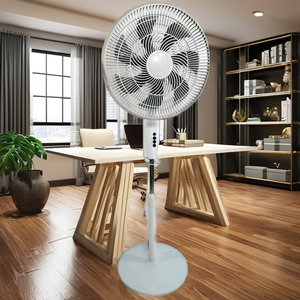 Ventilador de Pie Vertical de Alta Gama de 16 Pulgadas con Luz, Aspas de Plástico PP, Control Mecánico, Altura Ajustable, Temporizador, Enfriamiento por Aire, Modelo D - Product Image 3