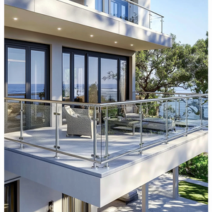 <span class=keywords><strong>Balustrade</strong></span> de <span class=keywords><strong>terrasse</strong></span> moderne en acier inoxydable à faible MOQ pour balcon, escalier, usage hôtelier, installation facile, garantie de 2 ans, totale - Product Image 1