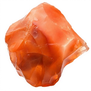 Carnelian poli, pierre brute, cristal rouge orangé, spécimen de pierre précieuse naturelle irrégulière - Product Image 4