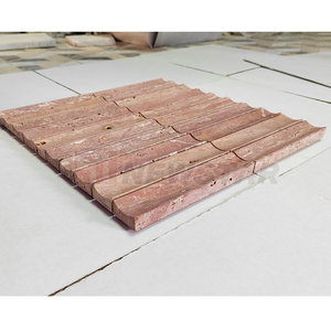 Piastrella da parete in marmo naturale travertino mosaico travertin piastrella a mosaico in travertino invecchiato classico - Product Image 3