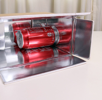 Boîte en carton isotherme personnalisée en aluminium recyclable pour aliments surgelés avec poignée pour chewing-gum, sushi, nouilles, gelée