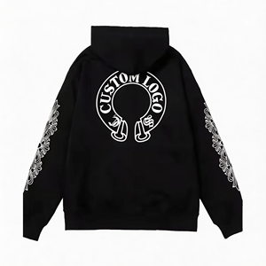 Sudadera con Capucha de Alta Calidad para Hombre, Personalizada con Logotipo, Manga Larga, 100% Algodón, Estilo Casual Otoñal, Estampado Digital a Rayas, Corte Regular, Tejido de Punto - Product Image 2