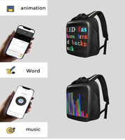 Sac à dos LED étanche à connexion Bluetooth mobile personnalisé Sac à dos LED à écran 3D intelligent de grande capacité pour ordinateur portable