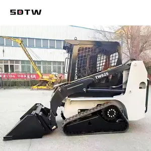 25hp 1.3t kubutan selip steer loader murah mini skid steer palet Fork trencher grapple mower lampiran untuk dijual di Amerika Serikat Kanada