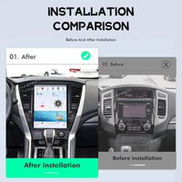 8 + 128GB pour Mitsubishi Pajero Sport 2020 Qualcomm Tesla écran Android 11 autoradio récepteur GPS Navi stéréo Audio unité principale