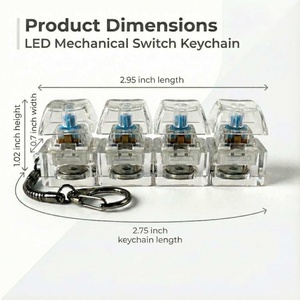 Llavero Estilo Keycap Gris Humo, Ligero y Resistente al Desgaste, Edición Limitada de Fábrica, para Regalo Creativo - Product Image 3