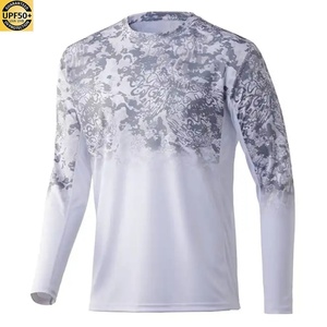 Camisetas de Pesca con Camuflaje Sublimado Personalizadas, con Protección UV, Ligeras, de Manga Larga, de Poliéster, Impermeables y de Secado Rápido - Product Image 1