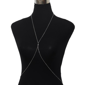 Collar de <span class=keywords><strong>Cadena</strong></span> Larga de Aleación de Moda, <span class=keywords><strong>Piercing</strong></span> de Pezón, Accesorios Sexys para el Pecho, para Mujeres, Fiestas y Bodas, Tendencia - Product Image 3