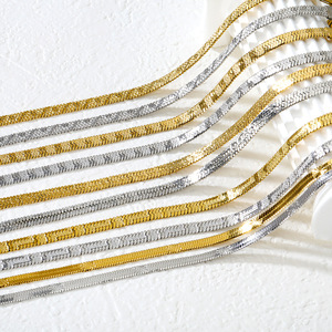 Bracelet chaîne minimaliste en acier inoxydable unisexe, bijou tendance, accessoire de mode, motif géométrique, vente en gros - Product Image 1