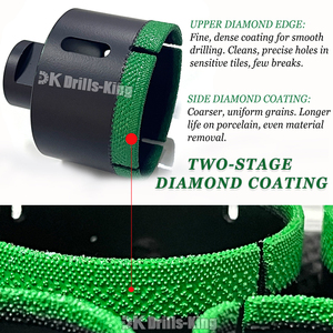 Kit di Punte Diamantate a Segmenti M14 Brasate Sottovuoto, Set di Punte per Carotaggio Diamantate, Set di Punte per Foratura Piastrelle - Product Image 2