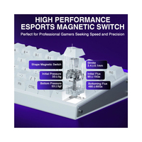 Aula Hero68 HE Magnetic Switch Keyboard Rapid Trigger 8K Wired RGB Backlit Side Printed PBT Keycaps For FPS Gaming