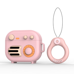 Sans fil rétro radio conception <span class=keywords><strong>de</strong></span> charge <span class=keywords><strong>remplacement</strong></span> écouteur cas pour <span class=keywords><strong>airpods</strong></span> pro 1 2 mac pour ipod casque couverture - Product Image 5