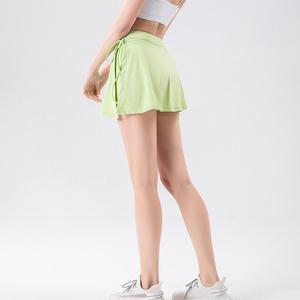 กระโปรงกีฬาเอวสูงทรงเอสำหรับผู้หญิง ขายส่ง มีกระเป๋าใส่โทรศัพท์ ผ้าไม่บาง ระบายอากาศได้ดี เหมาะสำหรับแบดมินตันและฟิตเนส - Product Image 4