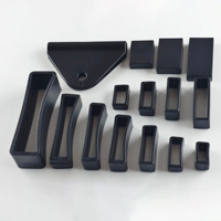 Attache de sangle ovale noire en plastique pour sac à dos, bagages et accessoires de sangle