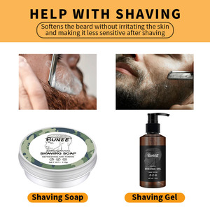 <span class=keywords><strong>Savon</strong></span> de rasage pour hommes Marque privée Fait à la main Mousse dense Beurre de karité Menthe poivrée Barbes Moustache - Product Image 5