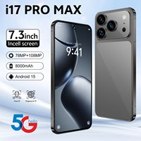 Smartphone 2026 17 Pro Max 5G Terlaris, Layar OLED HD 108MP 120Hz, Gaming, Versi Global CDMA/LTE