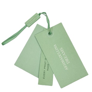 Ready stock Luxury Paper Cardboard Clothing Tags With Swing