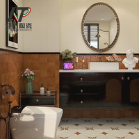 Keramik fliesen 400x800 Chinesische klassische cremefarbene Farbverlauf Plaid rutsch feste Innenwand-und Bodenfliesen für die