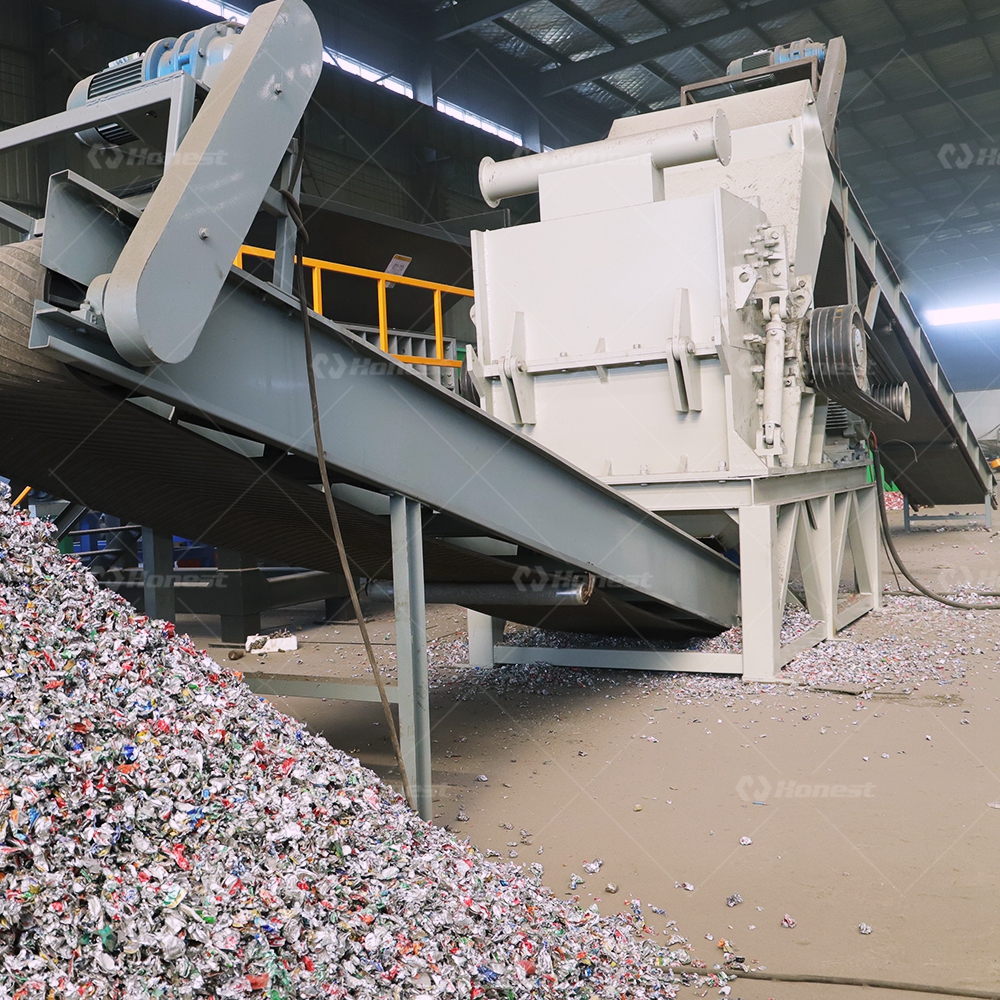 Metal Scrap Shredder Crusher Horizontal Hammer Crusher Hammer Mill Recycling Machine