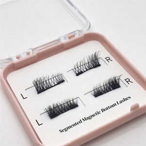 <span class=keywords><strong>Cils</strong></span> magnétiques synthétiques réutilisables OEM, sans <span class=keywords><strong>colle</strong></span>, <span class=keywords><strong>cils</strong></span> magnétiques 3D professionnels, pose en 3 étapes - Product Image 2