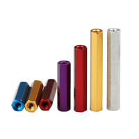 Écrous hexagonaux longs et robustes en aluminium 6061 7075 anodisé blanc, rouge, bleu, jaune, en acier allié, M6 M10 M16, DIN6334