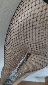 Nouveau <span class=keywords><strong>pantalon</strong></span> femme en résille élastique transparente, orné de cristaux brillants, sexy et ajouré, pour l'été et la plage - Product Image 3