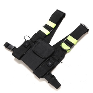 Abbree pecho fluorescencia paquete frontal bolsa pistolera chaleco Rig llevar para Radio bidireccional Baofeng TYT Wouxun <span class=keywords><strong>Motorola</strong></span> Walkie Talkie - Product Image 3