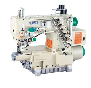 UND-720T-356-AST Direct Drive Small Cylinder Bed Interlock Sewing Machine With Trimmer Clothing Machinery Sewing MachineryI