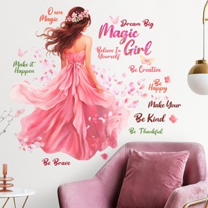 Decorazioni per <span class=keywords><strong>Cameretta</strong></span>, <span class=keywords><strong>Adesivi</strong></span> Personalizzati per Bambine, Decorazioni Murali per Asilo, Soggiorno, Camera da Letto, <span class=keywords><strong>Adesivi</strong></span> per Casa - Product Image 5