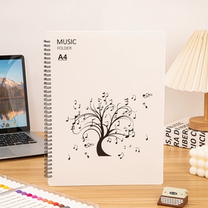 Wholesale Custom Logo A4 Spiral‑Bound Sheet <b>Music</b> Folder Tree Design For <b>Music</b> School - Product Image 3