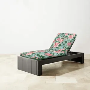 Cojín largo para silla de salón, cubierta suave, acolchado para exteriores, reclinable, impermeable, para Patio y jardín