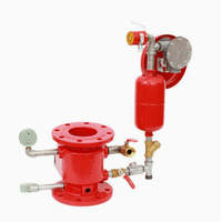 Katup Periksa Alarm Basah Fleksibel Berflens dengan Pengukur Tekanan & Motor Air Besi Ulet untuk Sistem Sprinkler