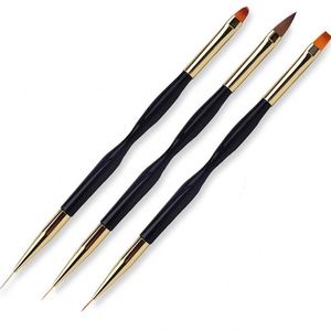 Private Label Professional Acrylic Handle Crimped Acrylic Art <strong>Nail</strong> <strong>Brush</strong> <strong>Beauty</strong> <strong>Nail</strong> Art <strong>Brush</strong> - Product Image 1