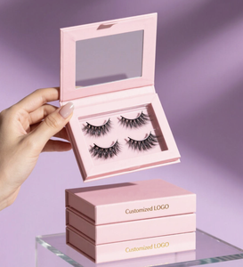 Custom Eyelash Packaging Box Rigid Paper Cardboard Lash Box for Single Pair Lashes Elegant Lash <b>Gift</b> <b>Boxes</b> - Product Image 1